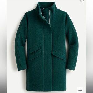 J. Crew Cocoon Wool Coat, Forest Green